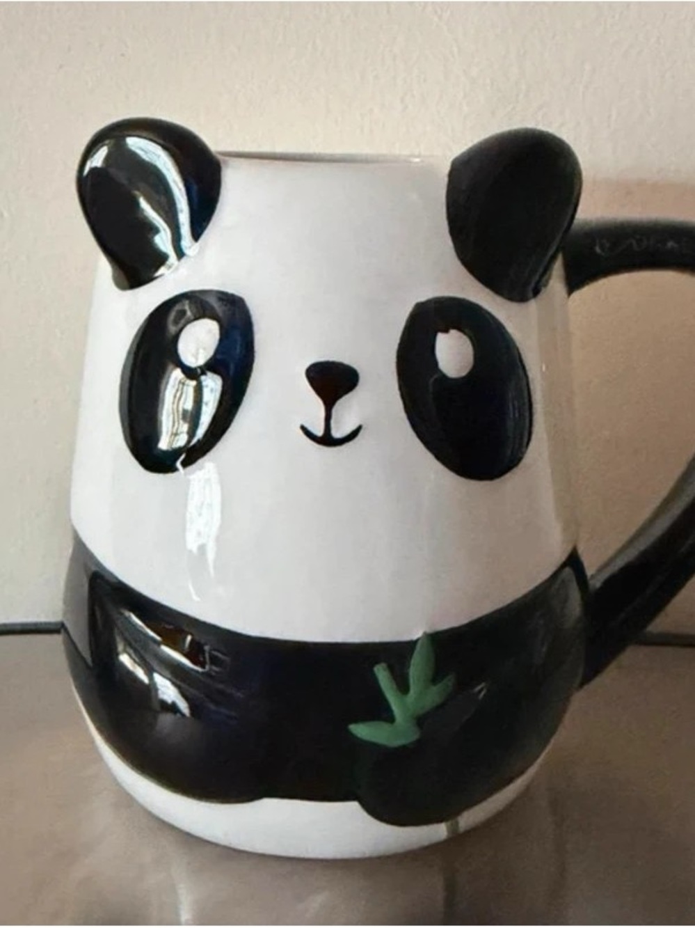 Panda Ceramic Mug - Black and White